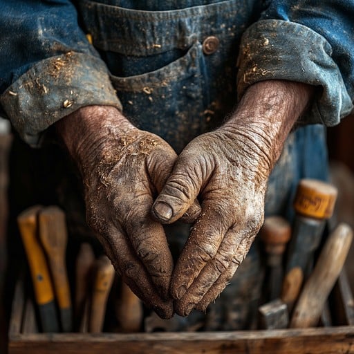 artisan hands crafting vintage jewelry in workshop
